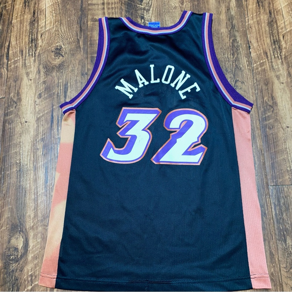 Champion NBA Vtg Malone Kids Jersey Large‎ 14/16